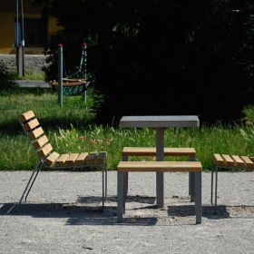 MAT skakbord i beton, denne model er til nedstøbning.